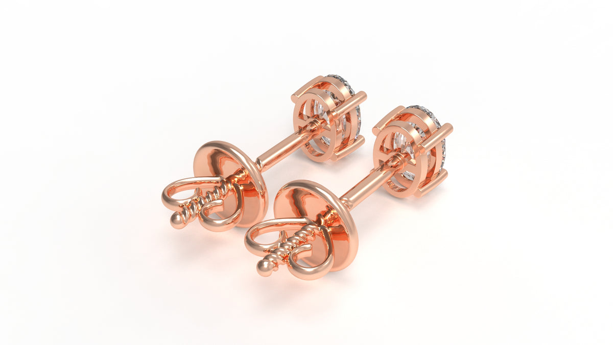 1.00 CTW Lab-Grown Diamond Stud Earrings