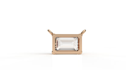 2.00 CTW Emerald Cut Diamond Solitaire Pendant
