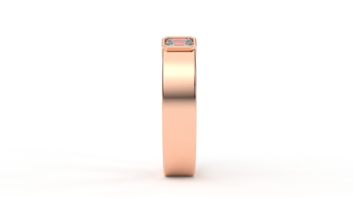 0.45 CTW Diamond Open Cuff Baguette Ring