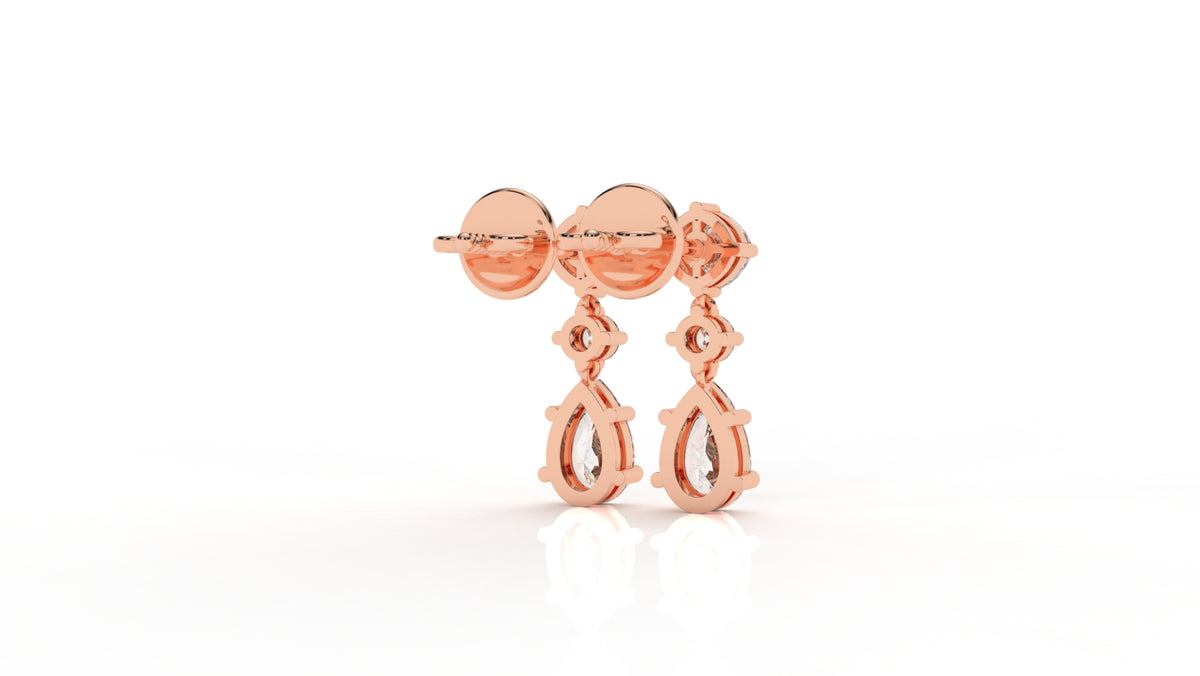 2.71 CTW Lab-Grown Diamond Drop Earrings