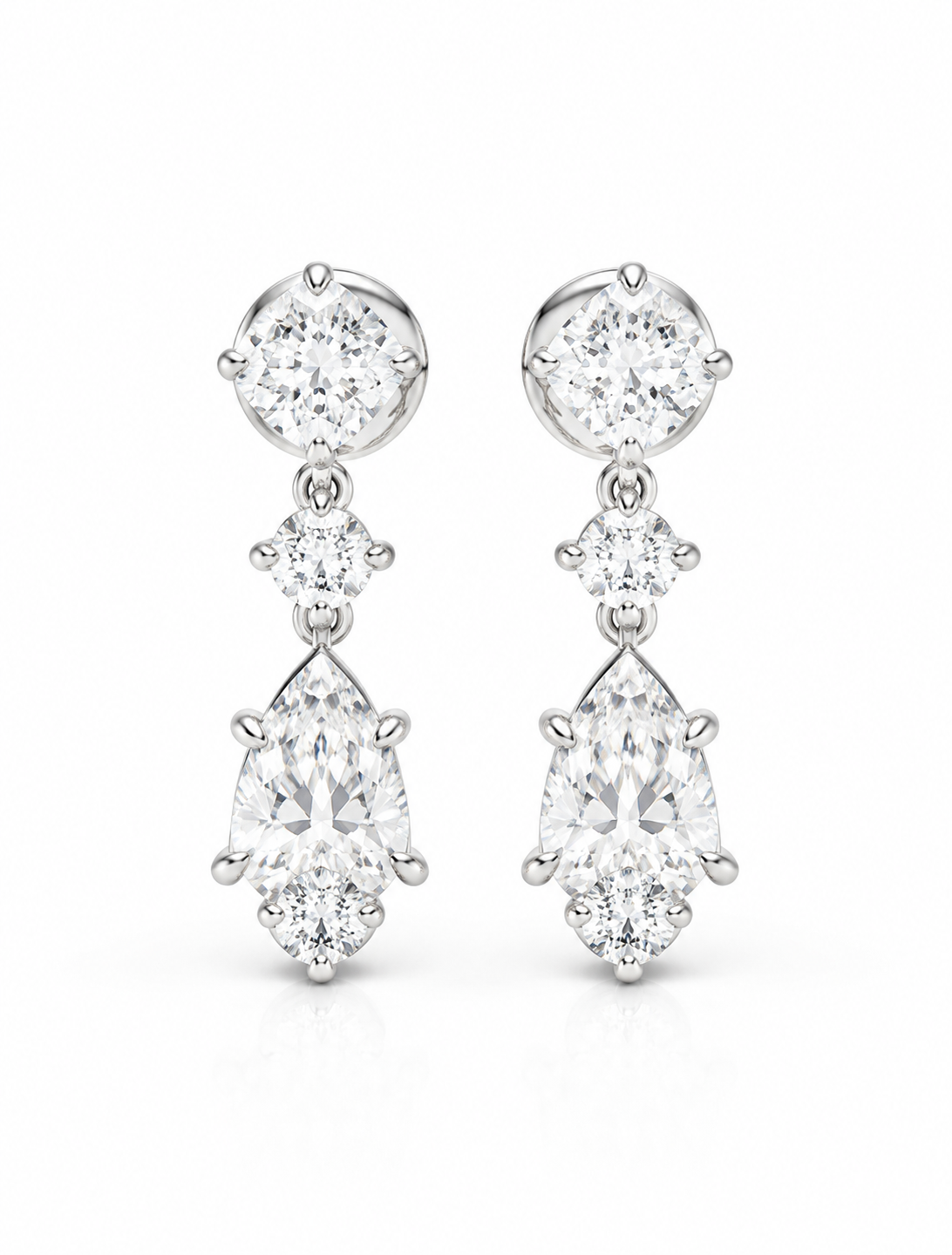 2.71 CTW Lab-Grown Diamond Drop Earrings