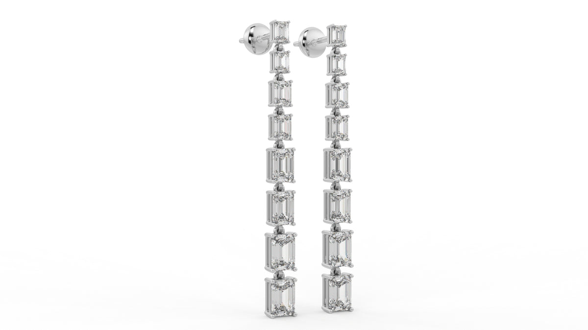 9.40 CTW Diamond Drop Earrings