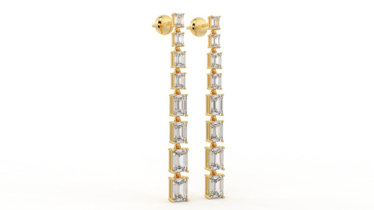9.40 CTW Diamond Drop Earrings