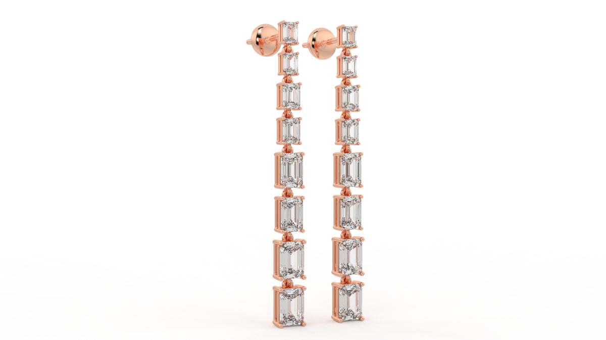 9.40 CTW Diamond Drop Earrings