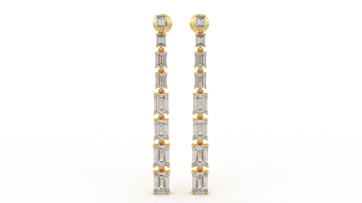 9.40 CTW Diamond Drop Earrings