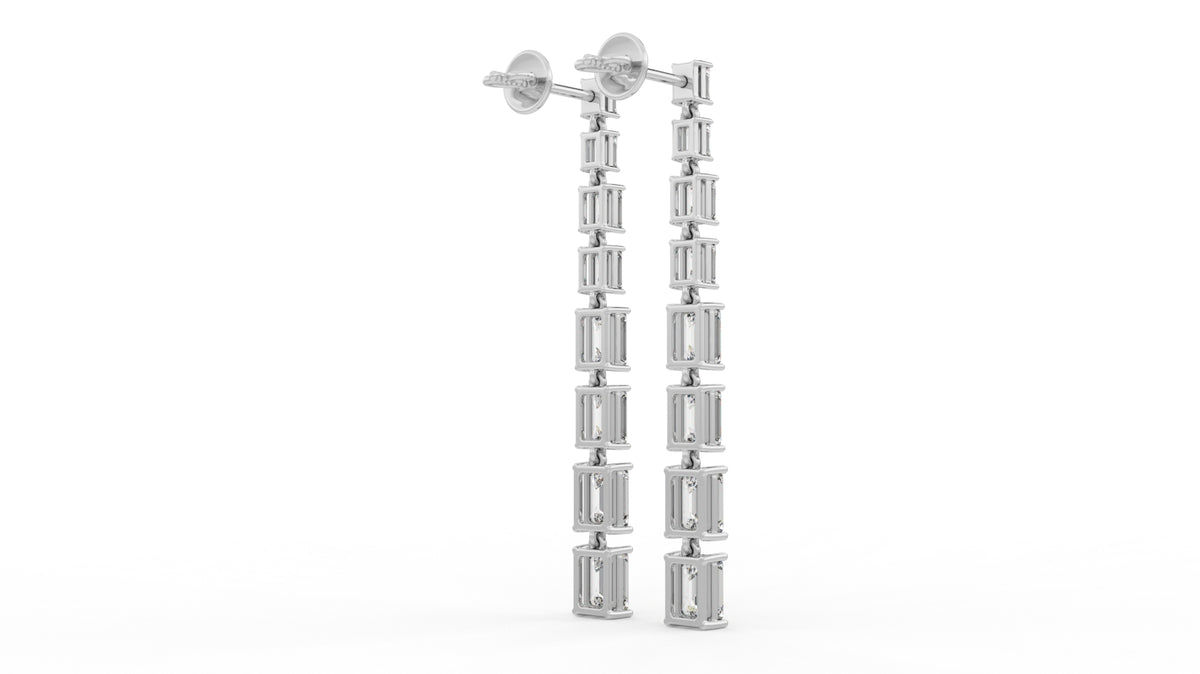 9.40 CTW Diamond Drop Earrings