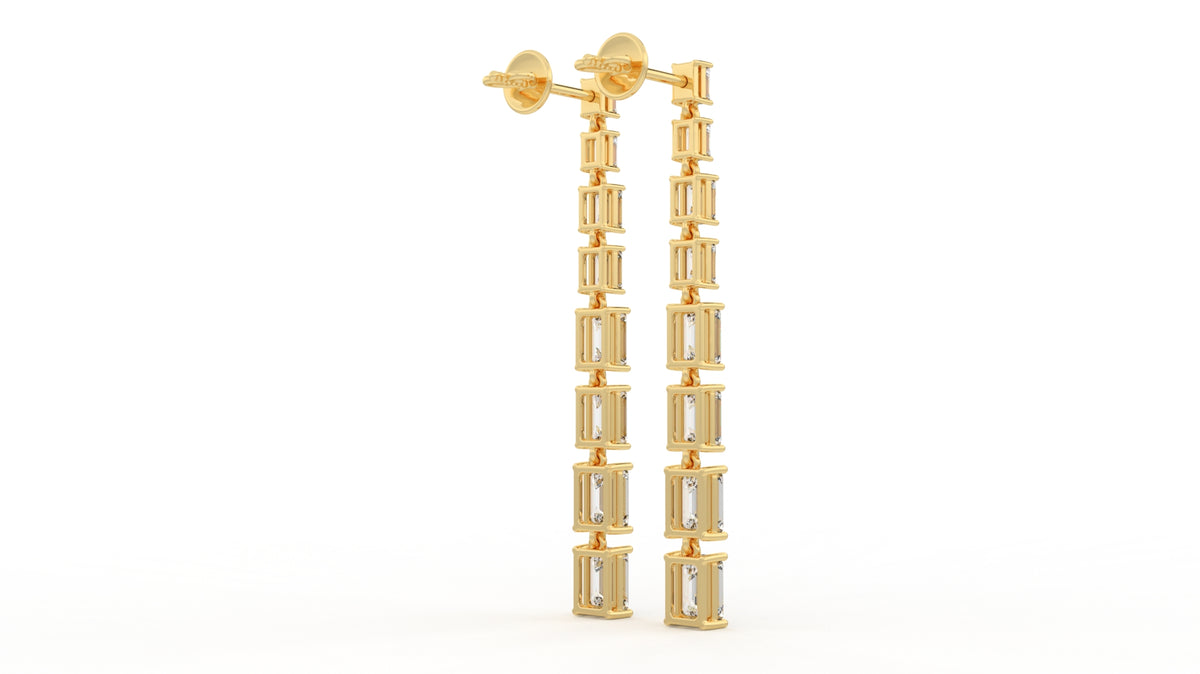 9.40 CTW Diamond Drop Earrings