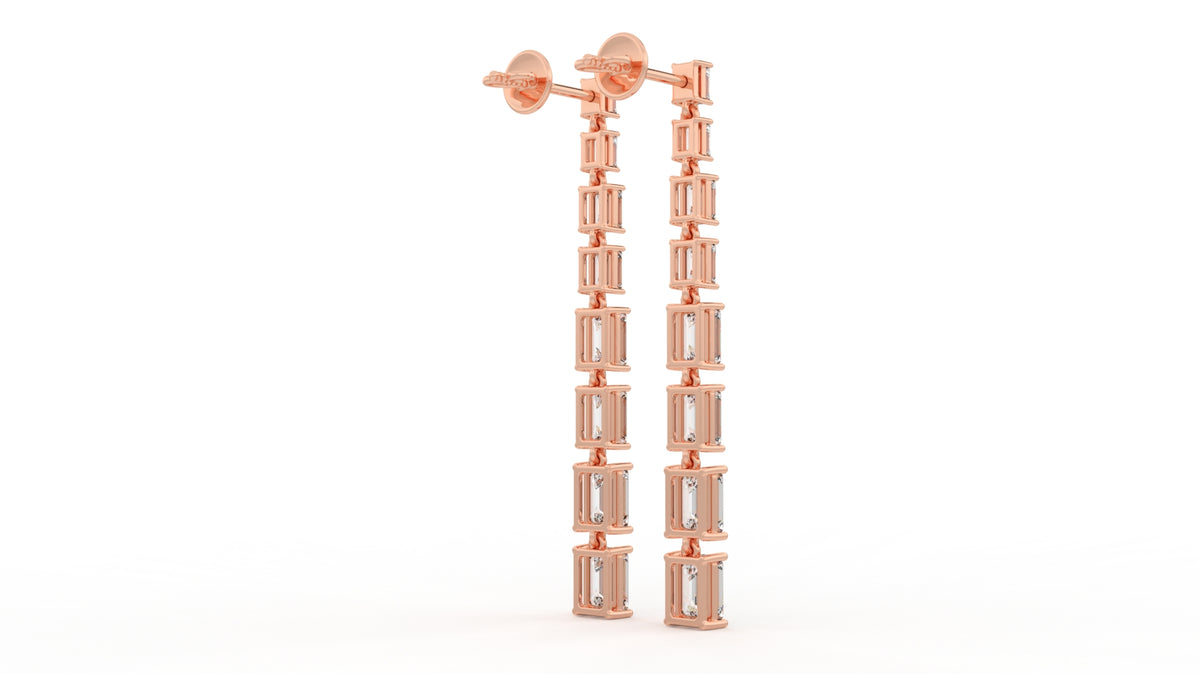 9.40 CTW Diamond Drop Earrings