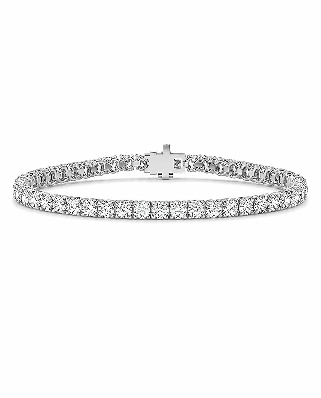 3.7MM Diamond Tennis Bracelet - 8.00 CTW