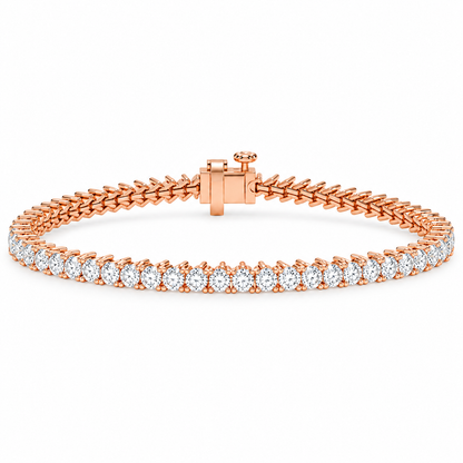 Chevron Diamond Tennis Bracelet - 3.12 CTW-1