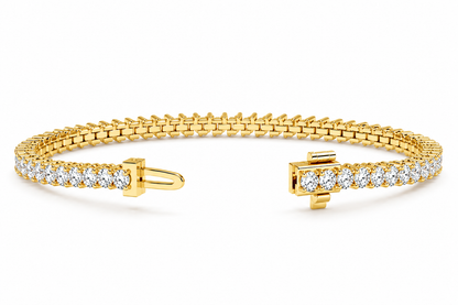 Chevron Diamond Tennis Bracelet - 3.12 CTW-5