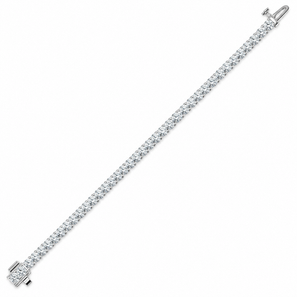 Chevron Diamond Tennis Bracelet - 3.12 CTW-6