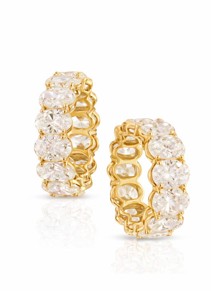 7CT Oval Diamond Eternity Ring – Lab Grown Diamond Band