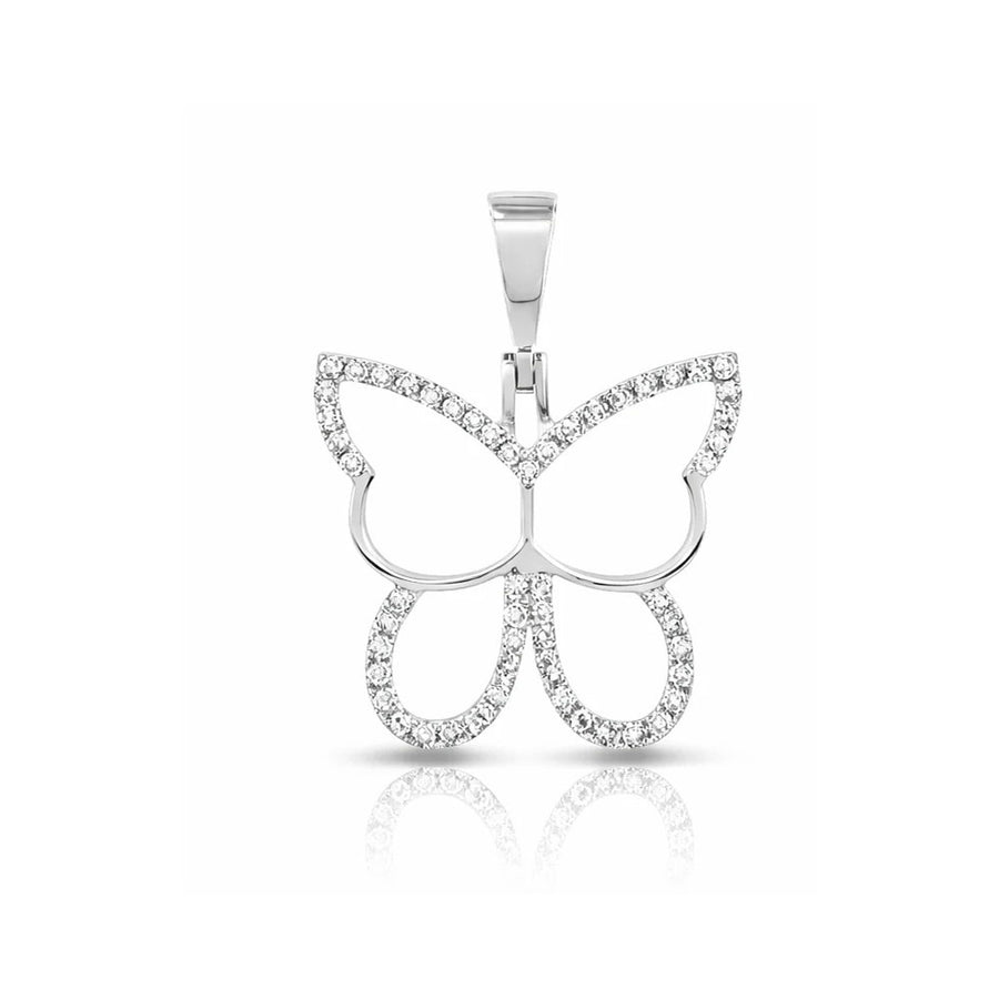 Diamond Butterfly Pendant