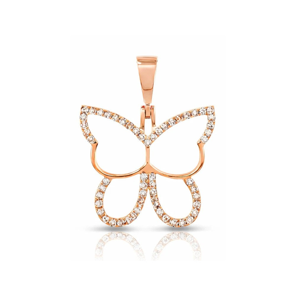 Diamond Butterfly Pendant