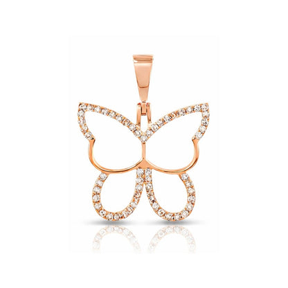Diamond Butterfly Pendant