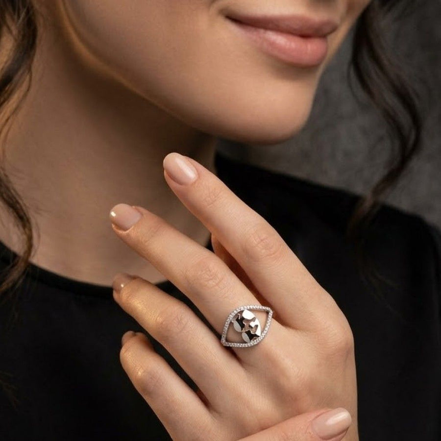 Diamond Mother’s Day Dove Ring – 0.24 CT | Sterling Silver
