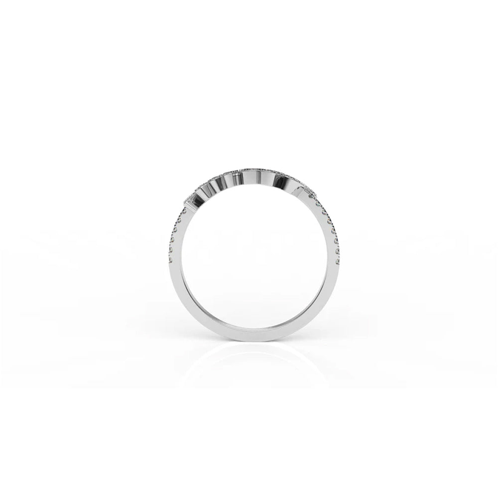 Diamond “Mom” Script Ring – 0.24 CT | Sterling Silver