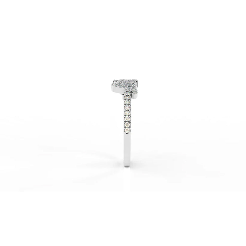 Diamond “Mom” Script Ring – 0.24 CT | Sterling Silver