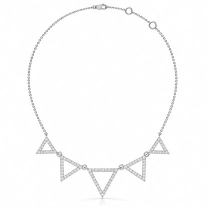 Geometric_Diamond_Station_Necklace_1.09_CTW_White_Gold Full Chain