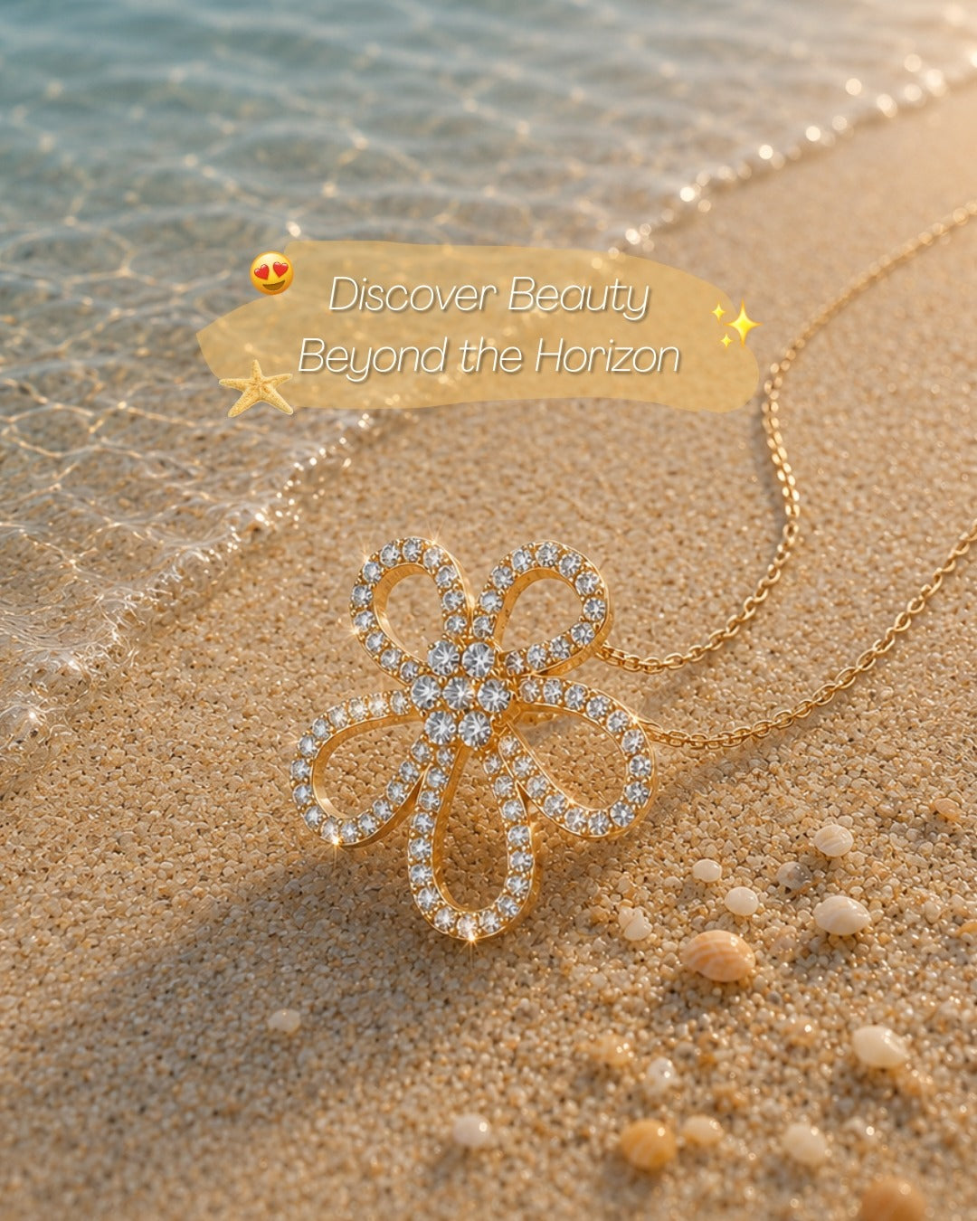 Floral Diamond Pendant Necklace – 0.94 CTW