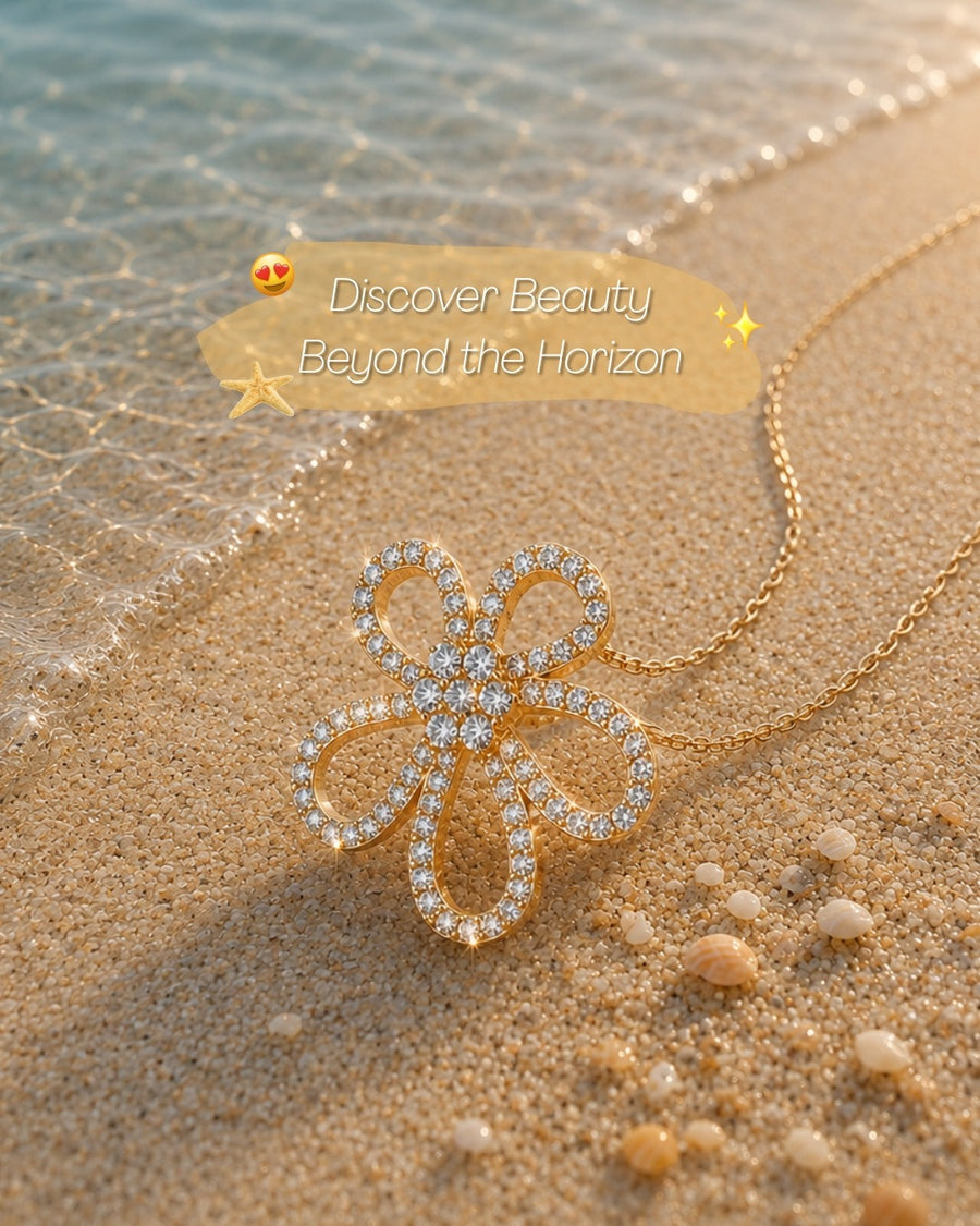 Floral Diamond Pendant Necklace – 0.94 CTW