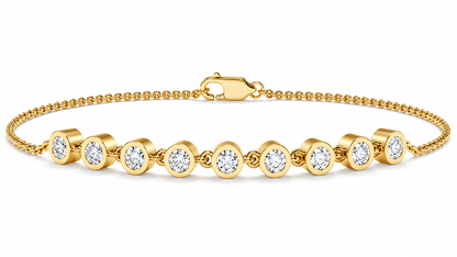 Graduated Diamond Station Bracelet – 0.51 CTW-1