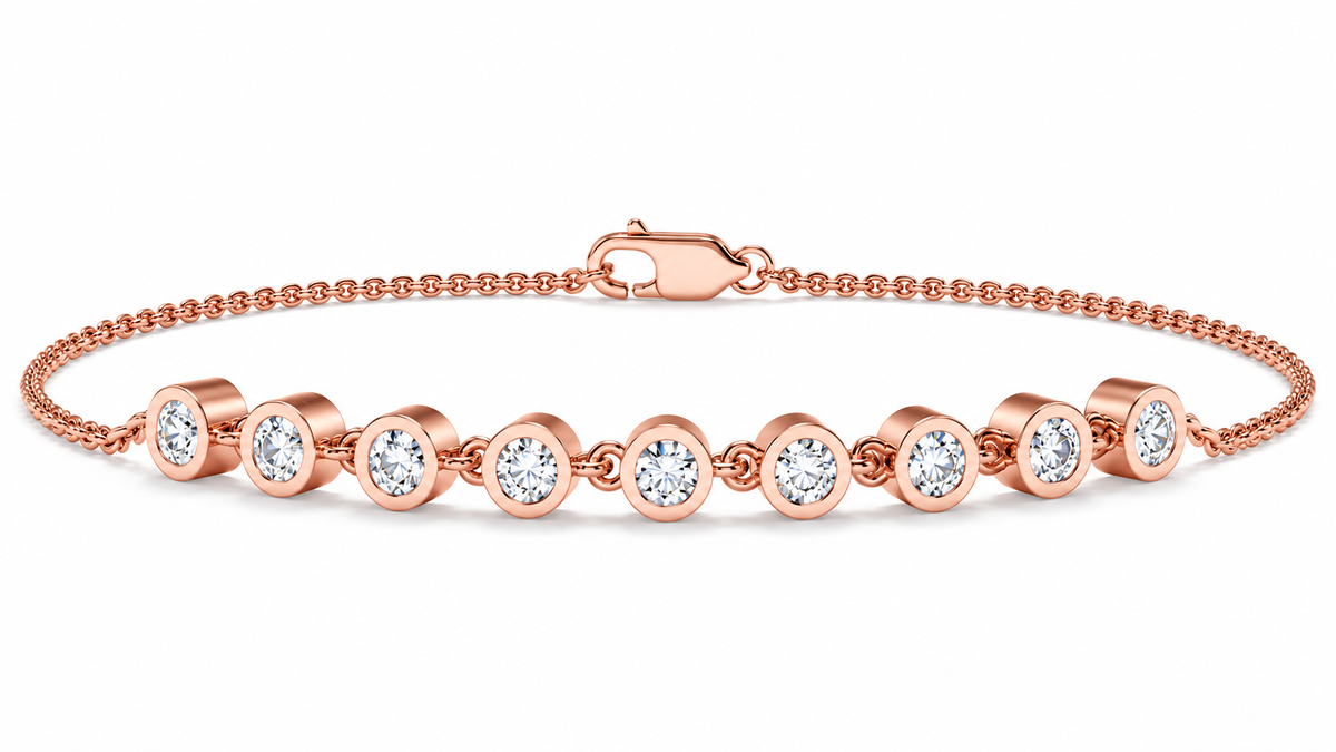 Graduated Diamond Station Bracelet – 0.51 CTW-2