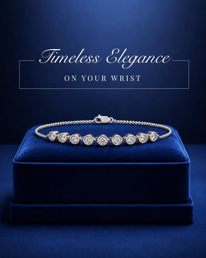 Graduated Diamond Station Bracelet – 0.51 CTW-3