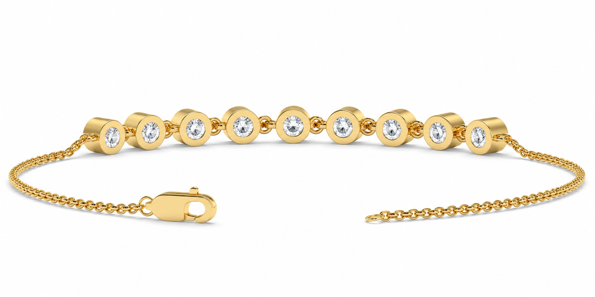 Graduated Diamond Station Bracelet – 0.51 CTW-4