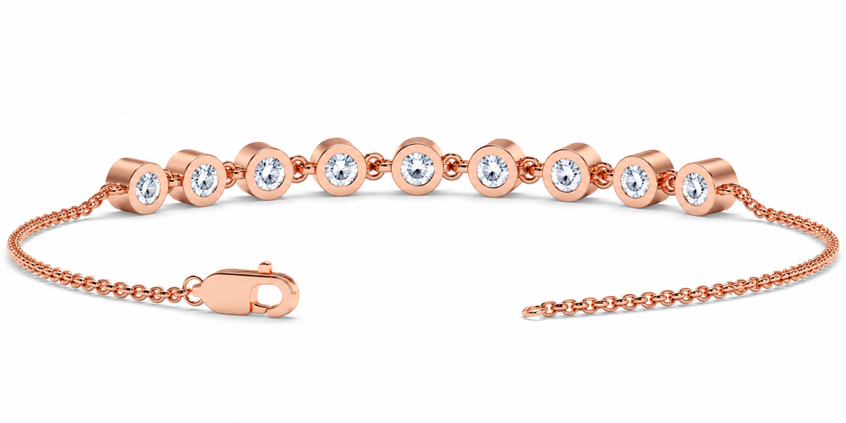 Graduated Diamond Station Bracelet – 0.51 CTW-5