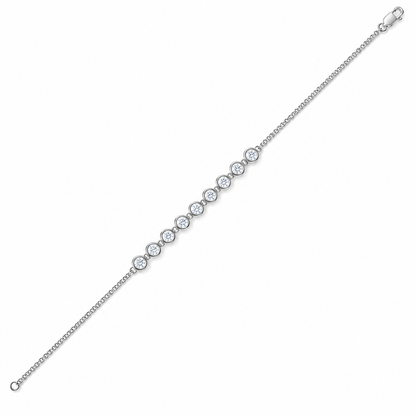 Graduated Diamond Station Bracelet – 0.51 CTW-8