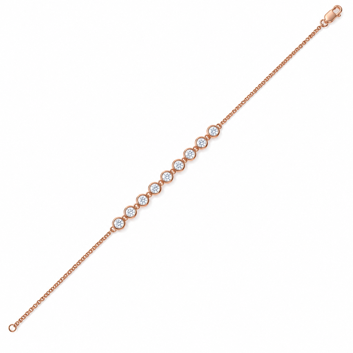 Graduated Diamond Station Bracelet – 0.51 CTW-9