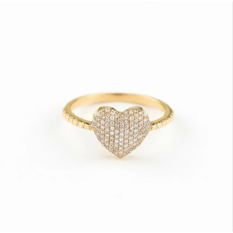 Heart Diamond Ring – 0.38CT Lab Grown Diamond Halo Ring