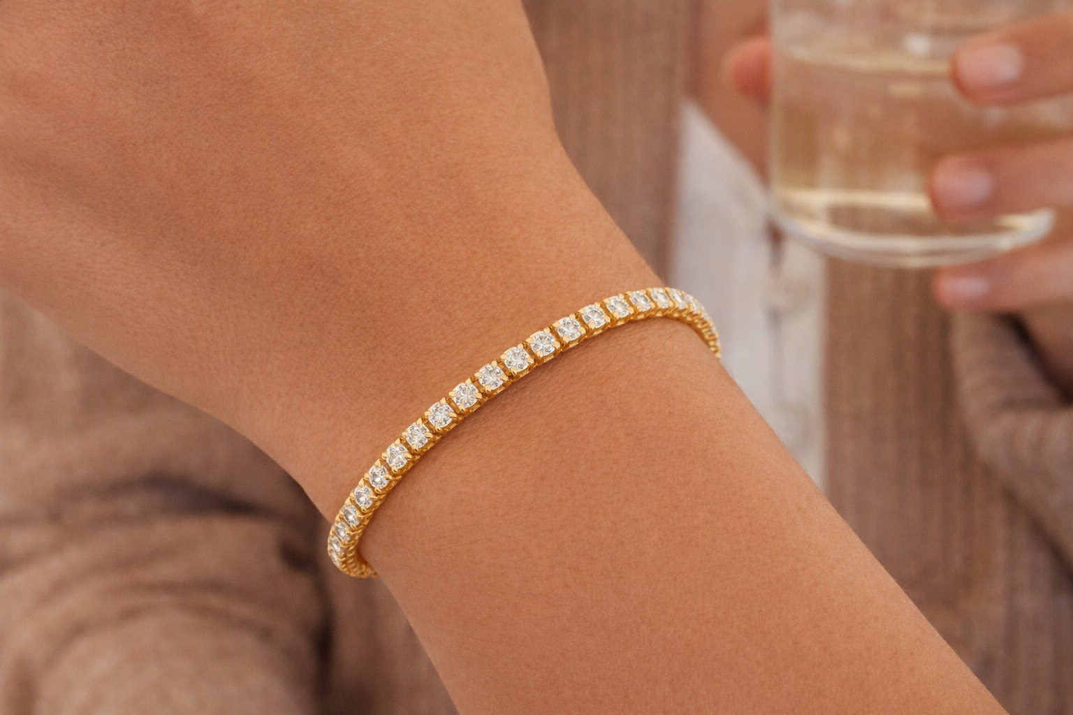 2.5MM Lab Diamond Tennis Bracelet – 3.77CT | Classic Tennis