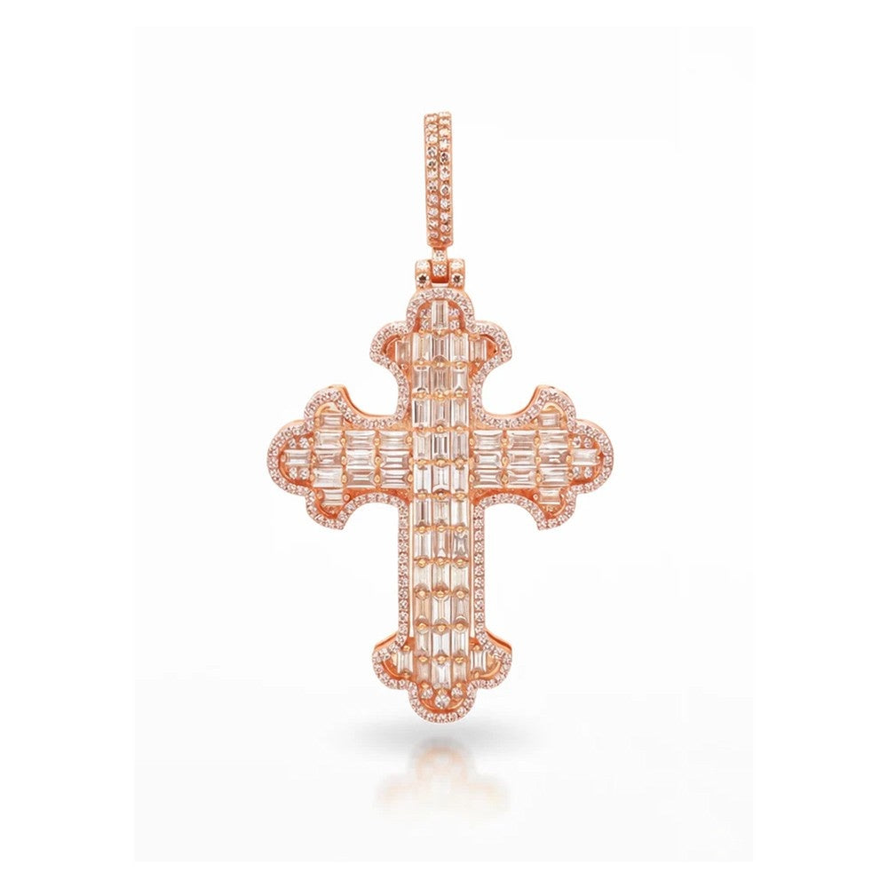 Iced Lab Diamond Cross Pendant (2.15ct Total)