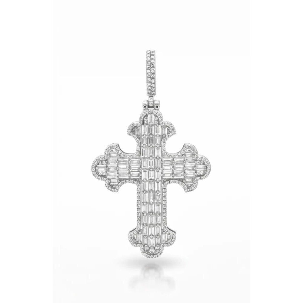 Iced Lab Diamond Cross Pendant (2.15ct Total)