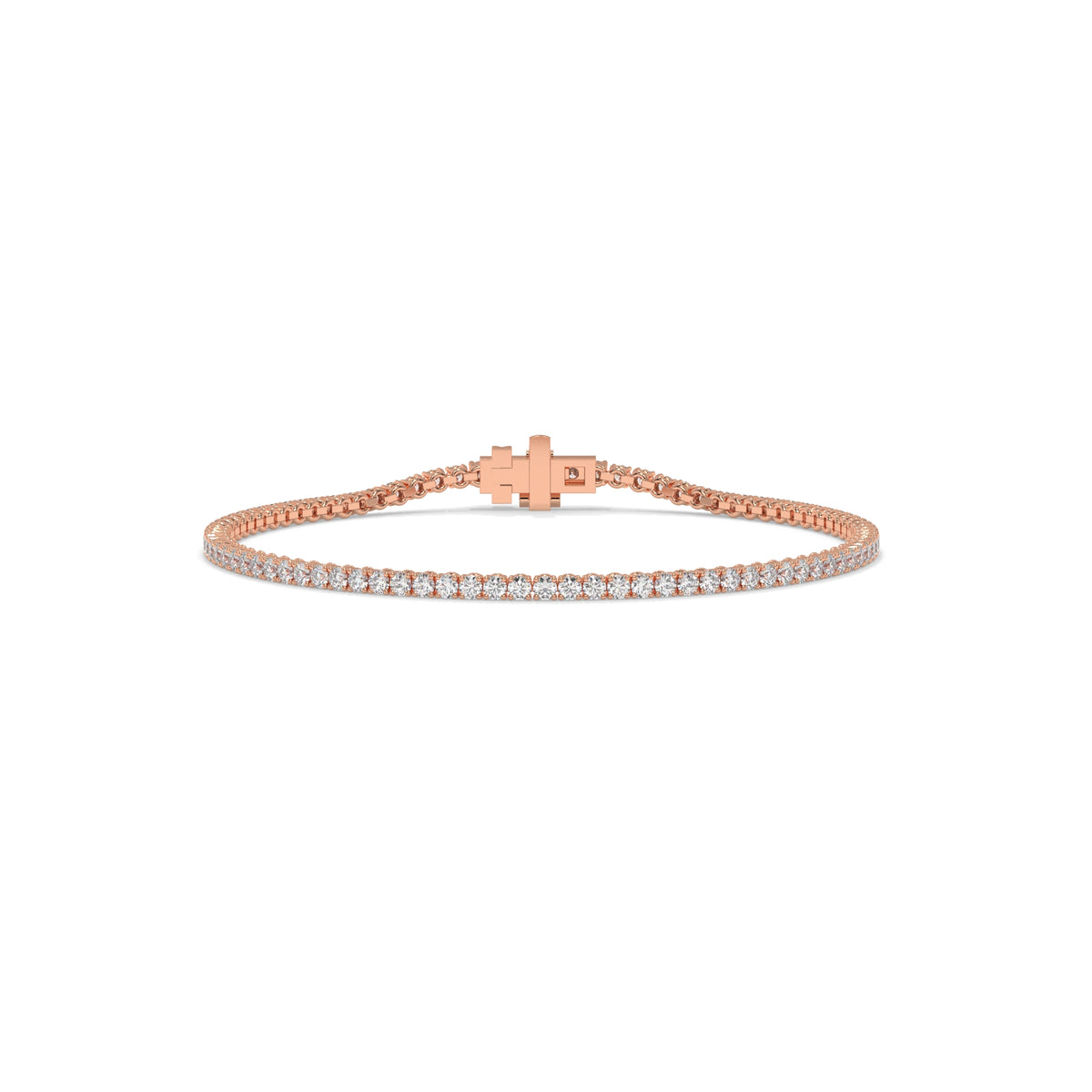 Rose gold bracelet with diamonds GLAM NYC
