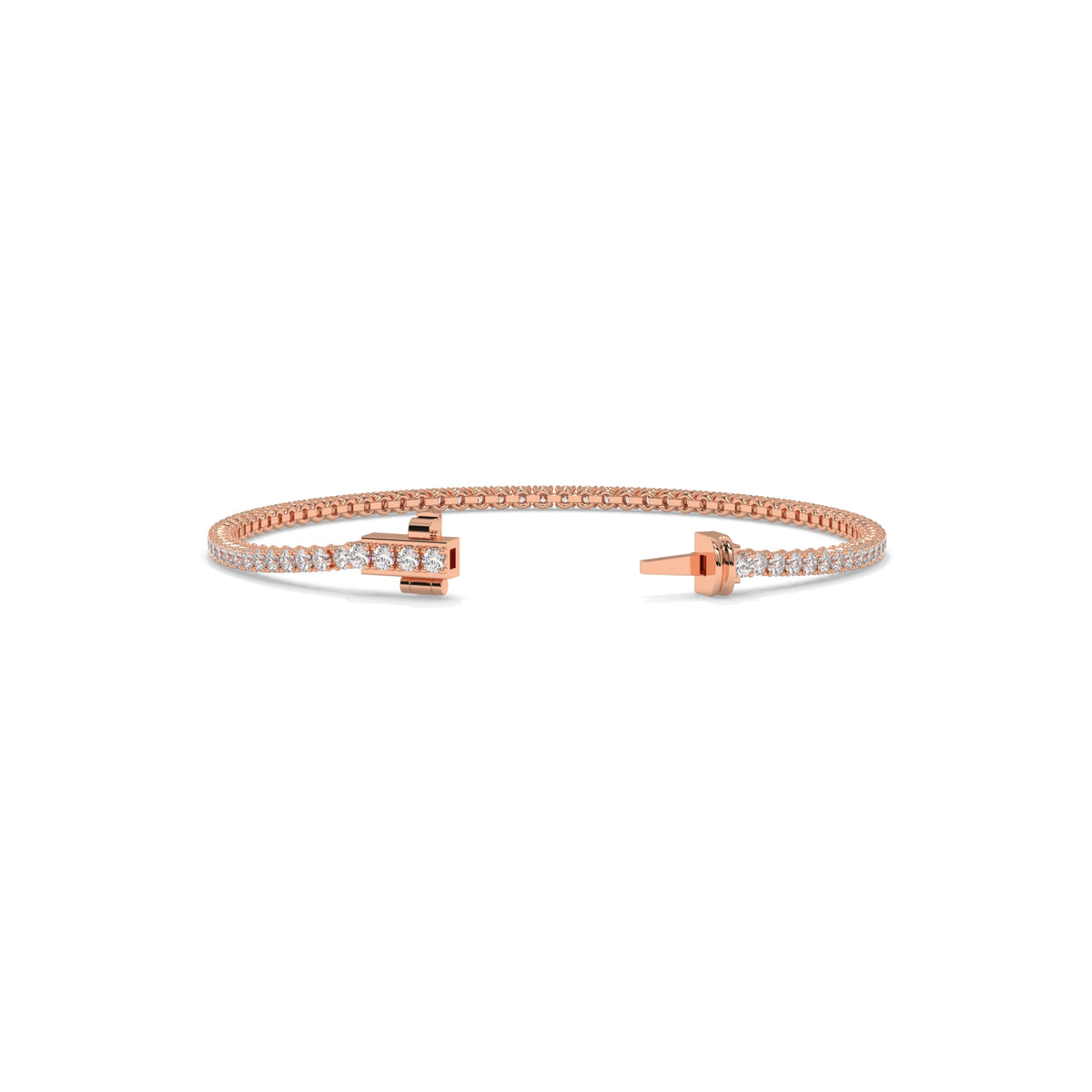 Rose gold bracelet with diamonds GLAM NYC