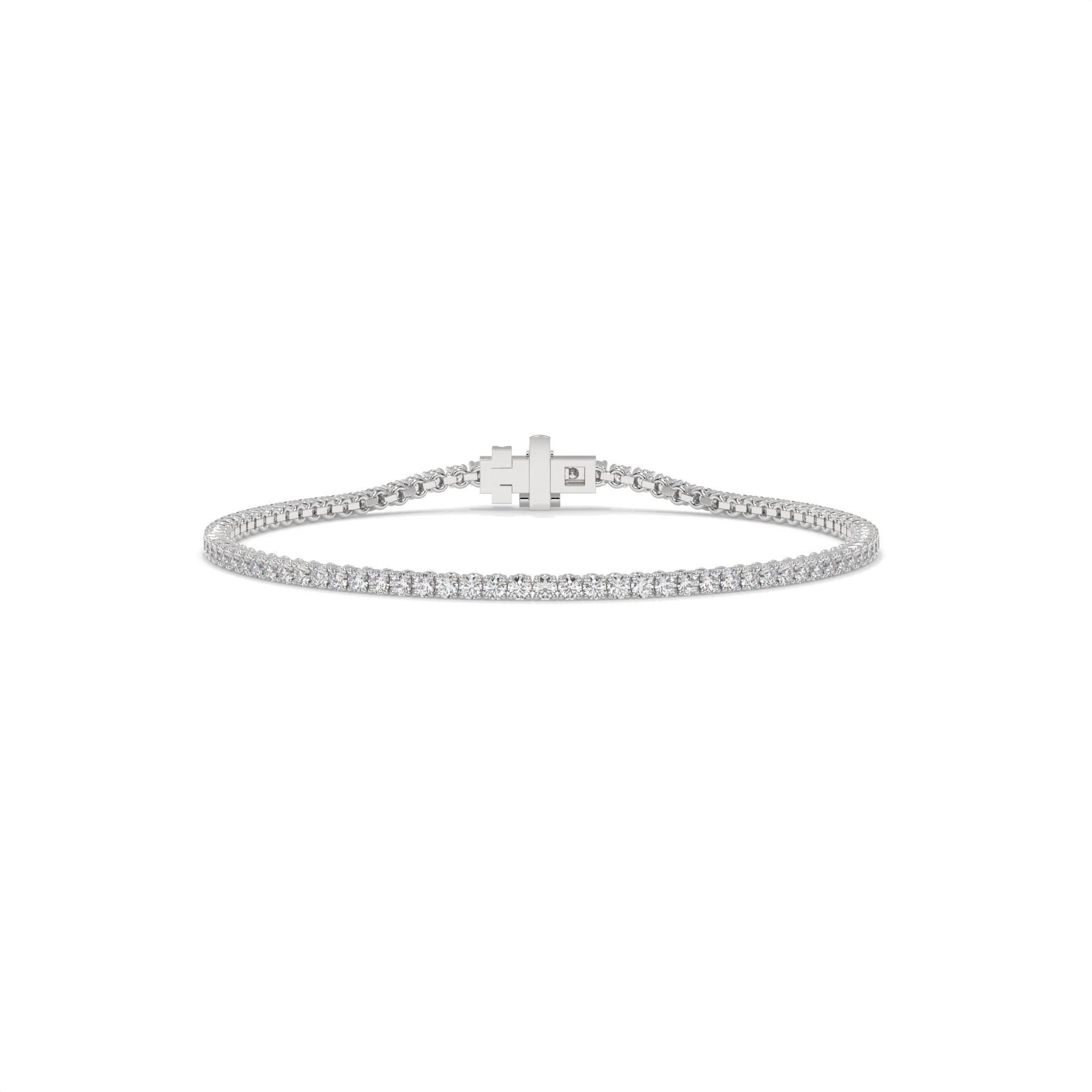 Silver bracelet with diamonds GLAM NYC