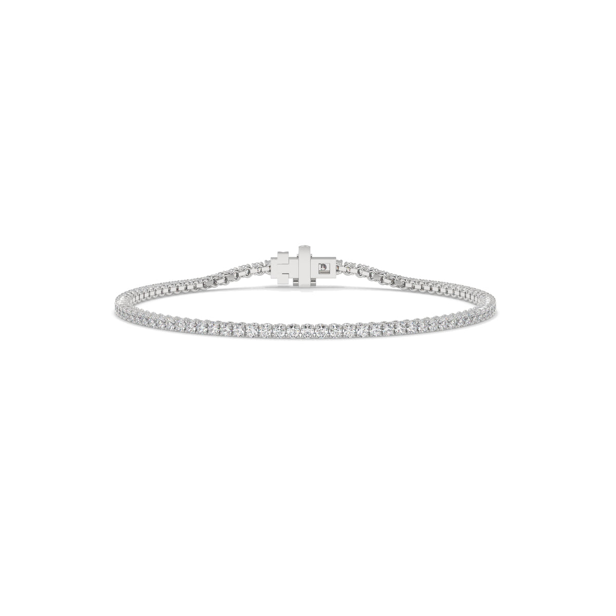 Silver bracelet with diamonds GLAM NYC
