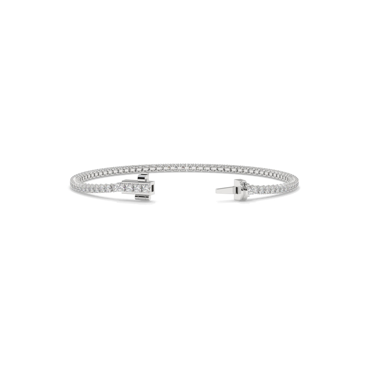 Silver bracelet with diamonds GLAM NYC