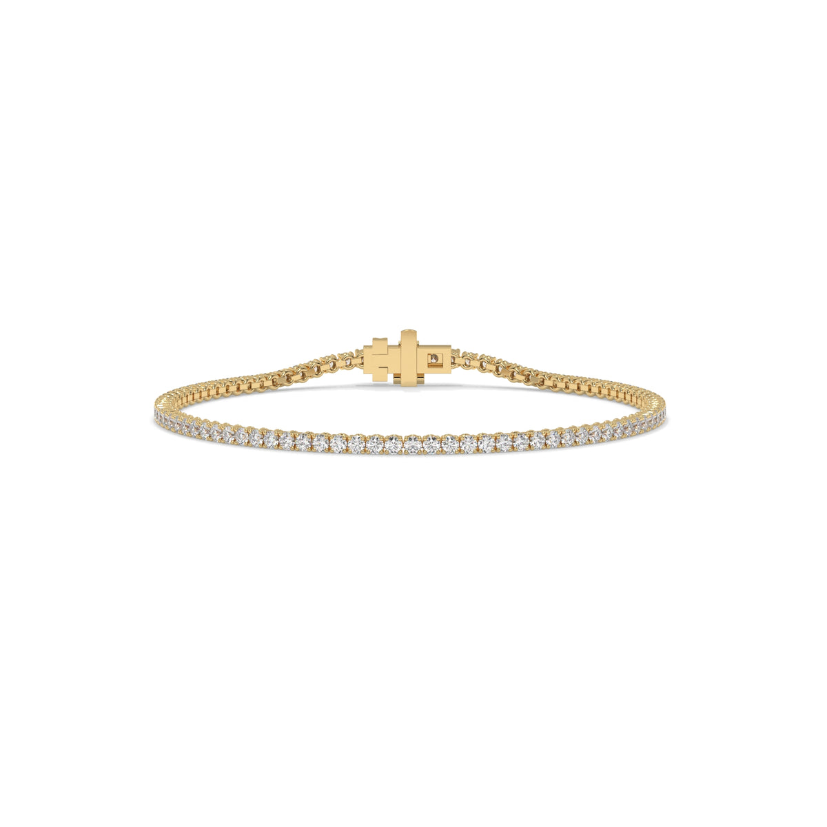 Diamond bracelet with gold clasp GLAM NYC