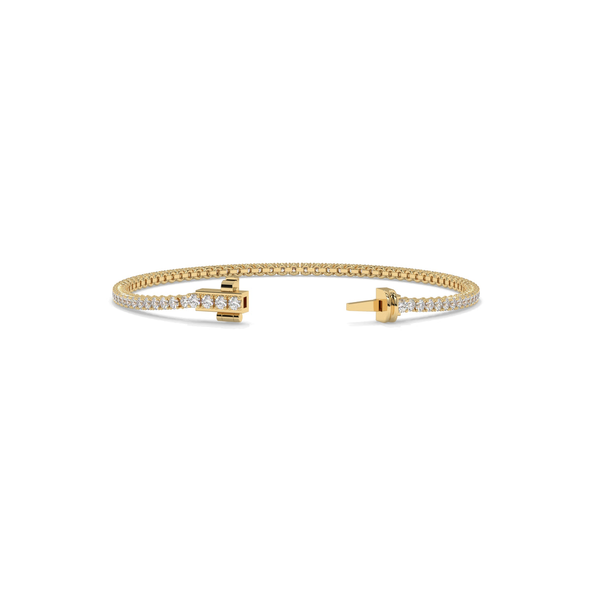 Diamond bracelet with gold clasp GLAM NYC