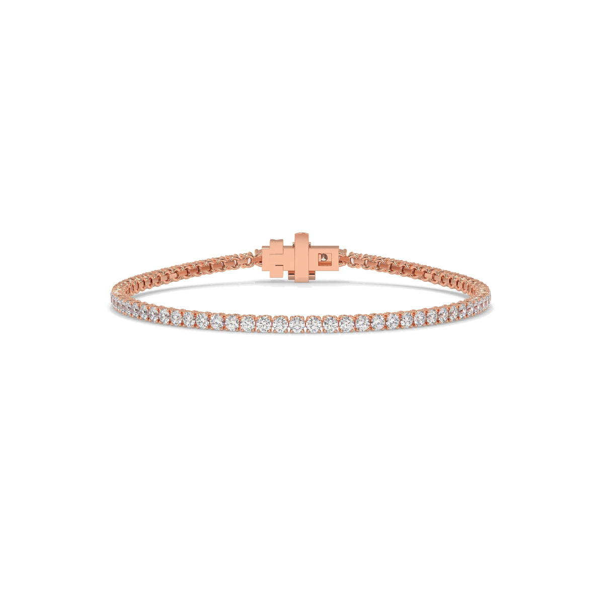 Rose gold bracelet with small diamonds GLAM NYC
