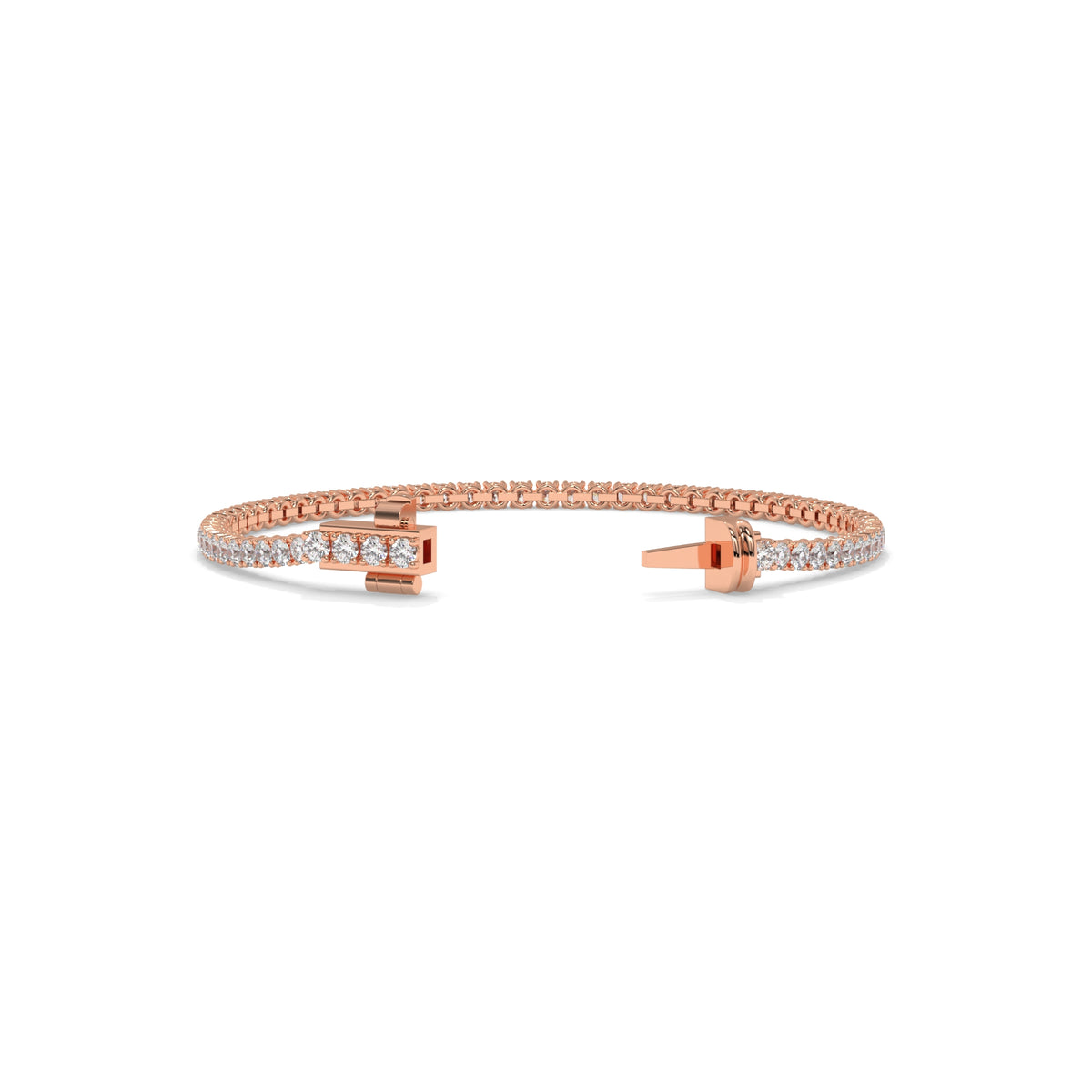 Rose gold bracelet with small diamonds GLAM NYC
