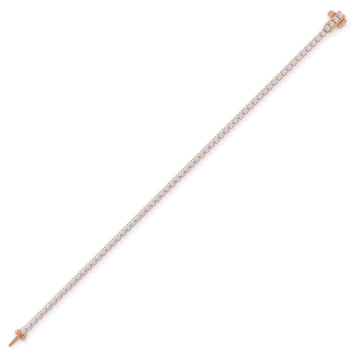 Rose gold bracelet with diamonds GLAM NYC