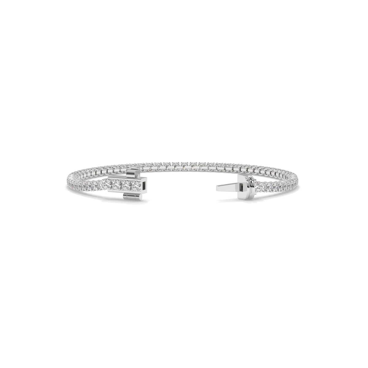 Silver bracelet with diamonds GLAM NYC