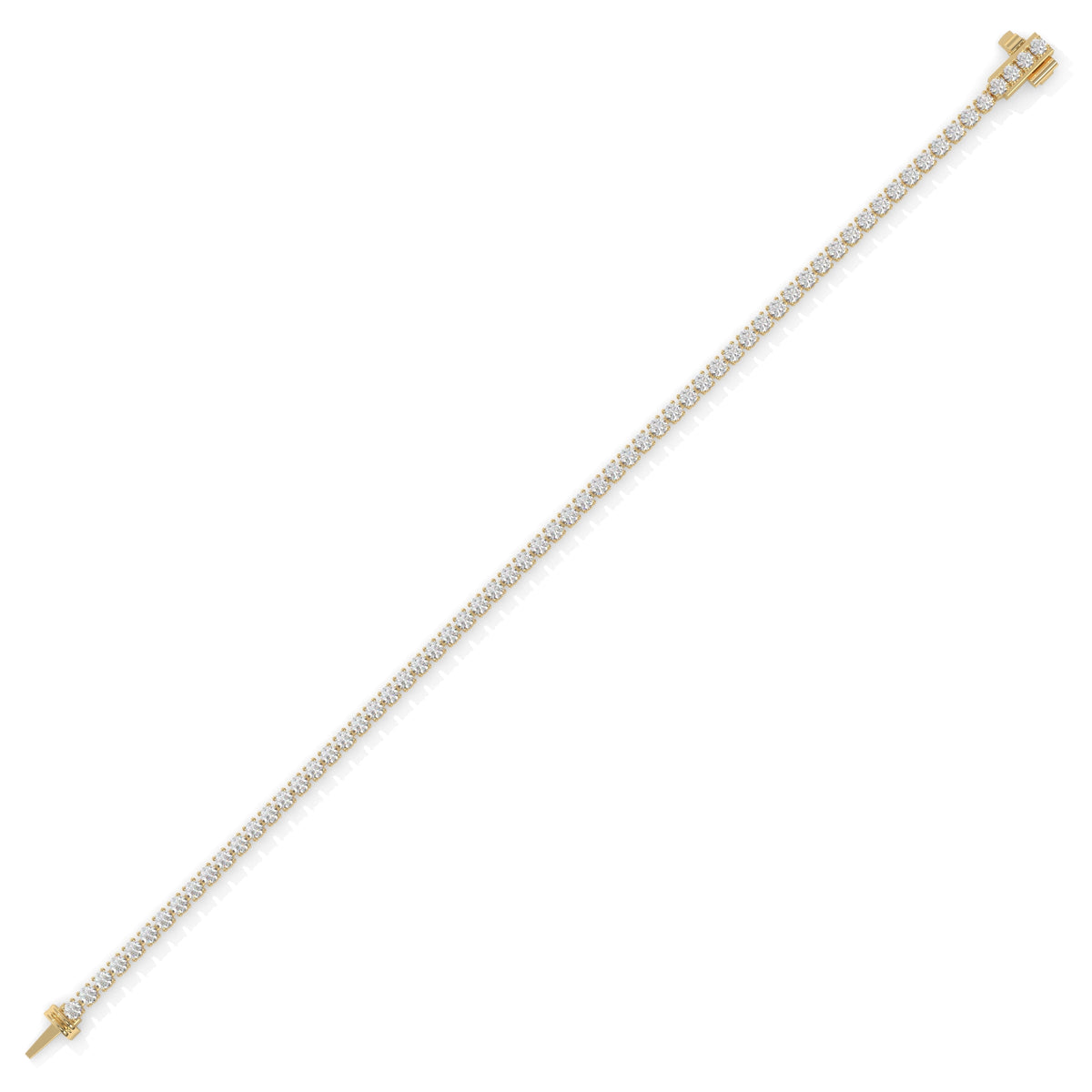 Diamond bracelet with gold clasp GLAM NYC