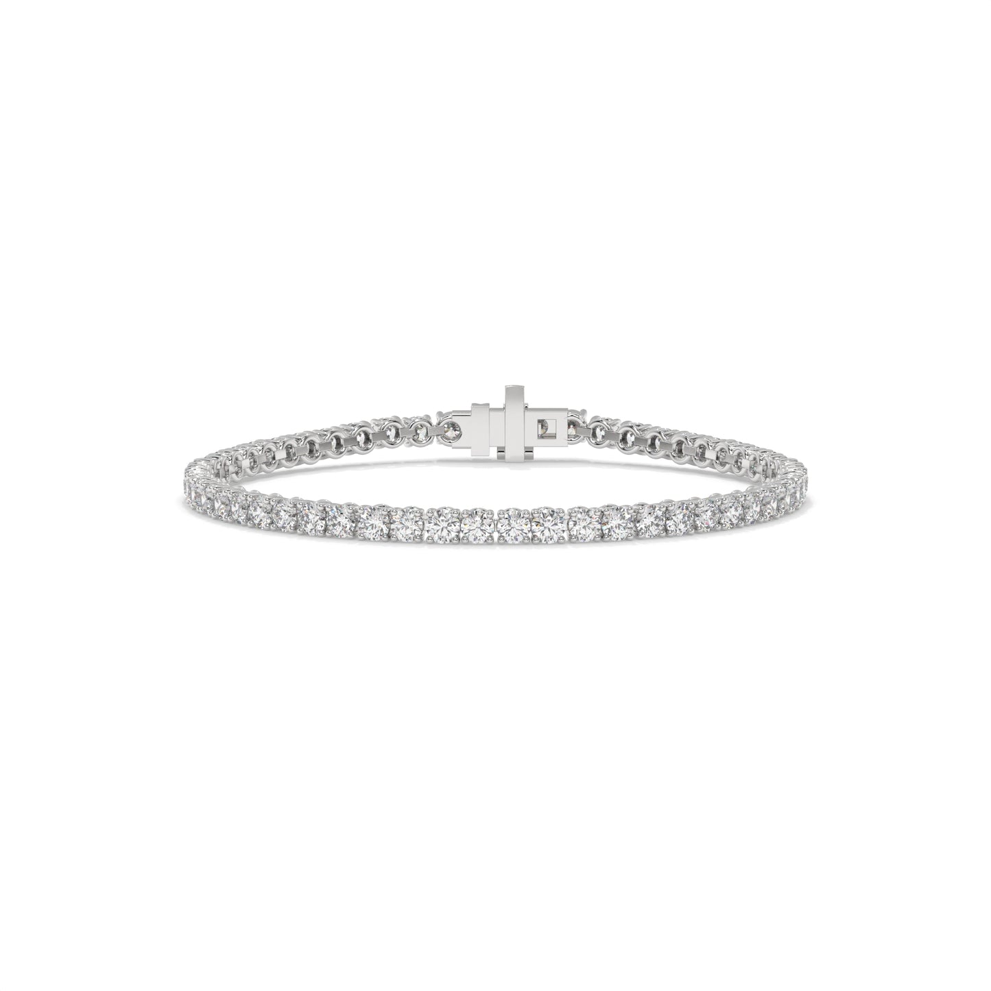 Silver bracelet with diamonds GLAM NYC